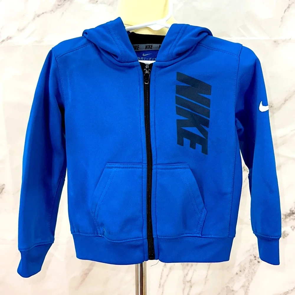 Nike Dri Fit fleece zip hoodie‎ boys 2t